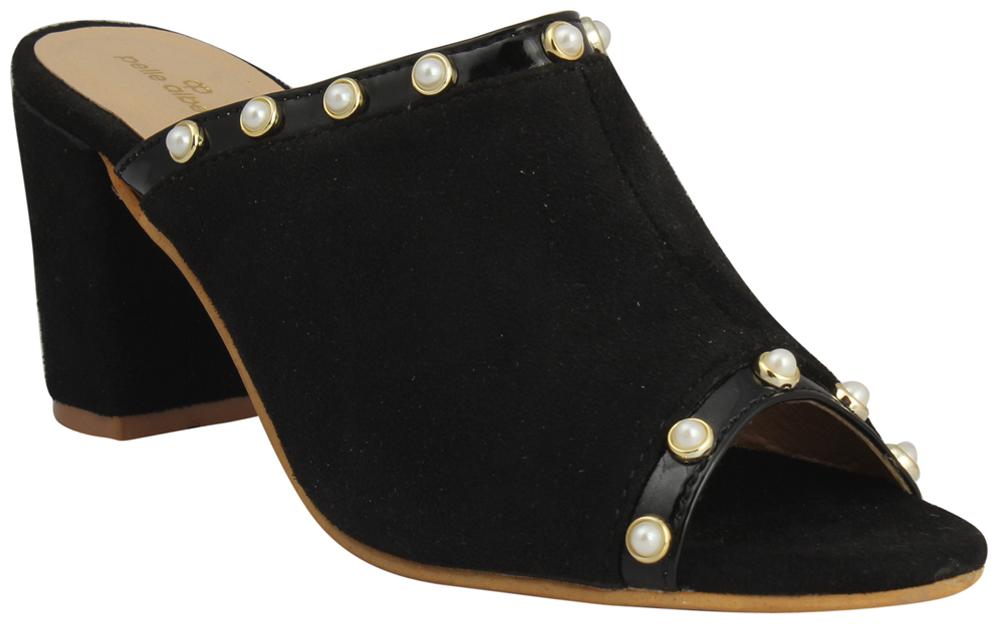 

PELLE ALBERO WOMENS BLOCK HEEL SLIPER