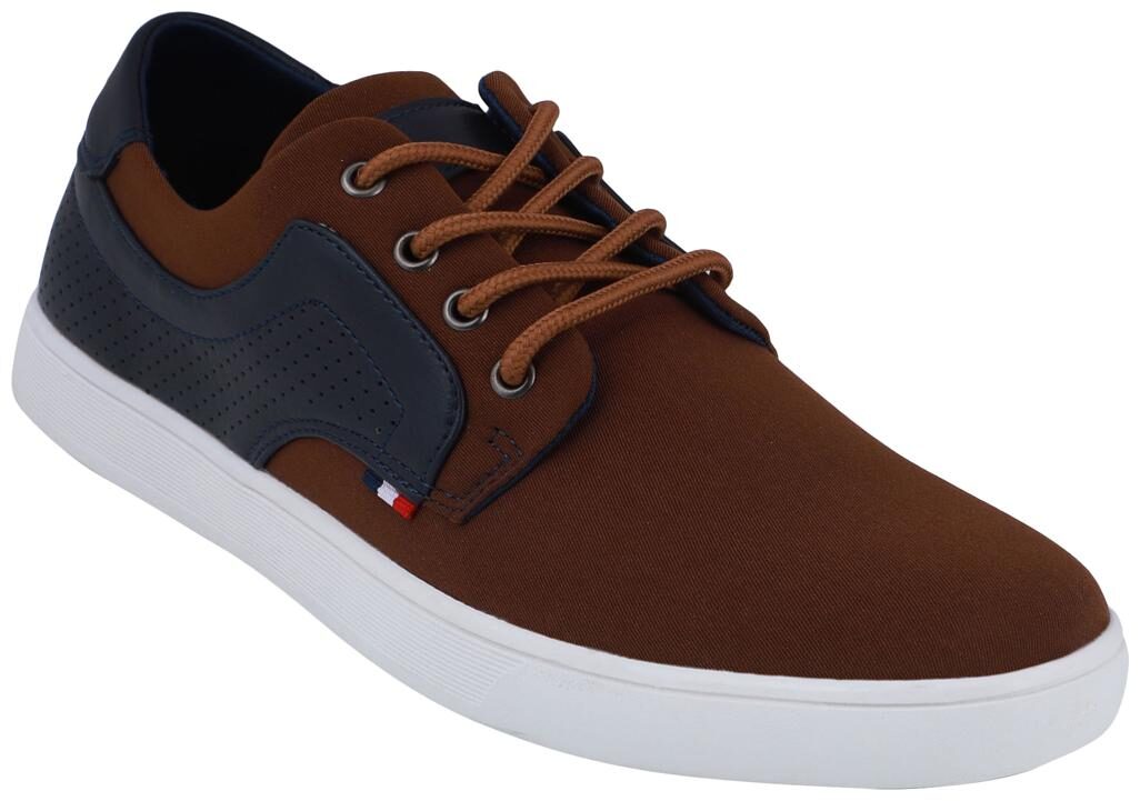 

PELLE ALBERO Men Brown Casual Shoes - M41-04 CAMEL-NAVY - M41-04