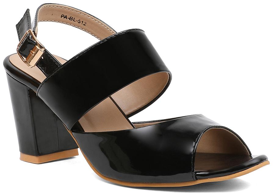 

PELLE ALBERO Women Black Heeled Sandals