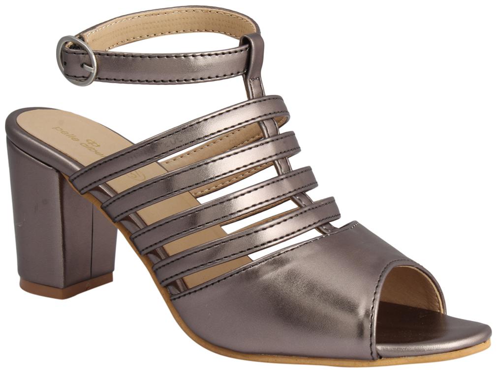 

PELLE ALBERO Women Silver Heeled Sandals
