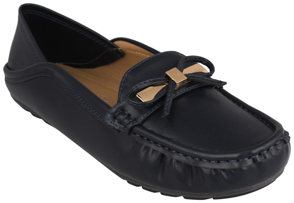 

Pelle Albero Womens Navy Comfortable Loafer
