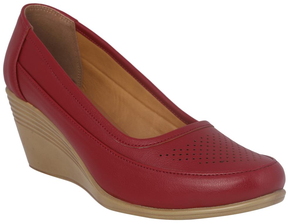 

PELLE ALBERO Women Maroon Heeled Bellies