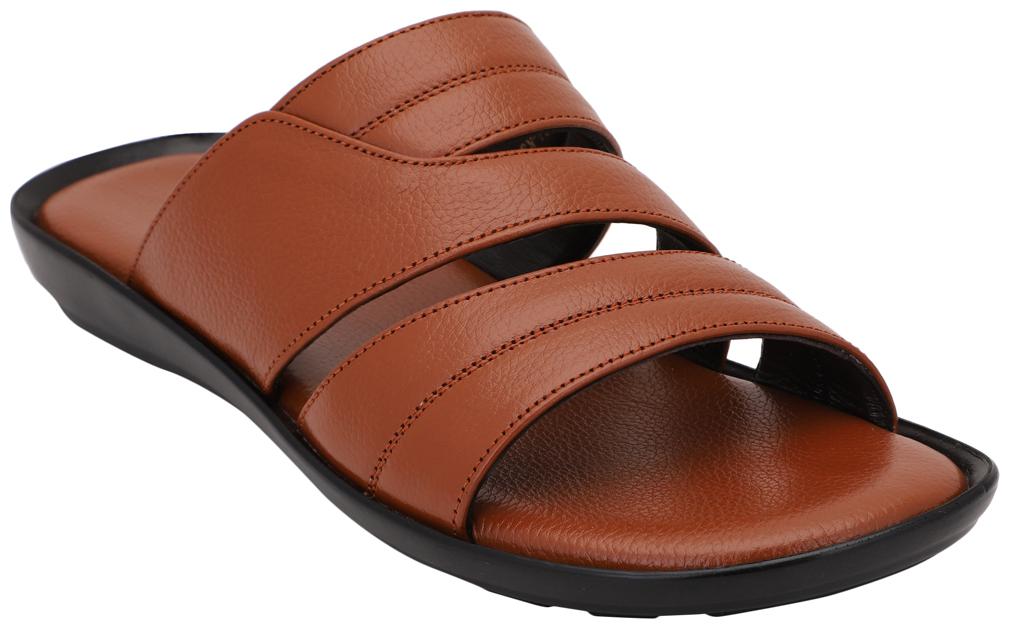 

Pelle Albero Brown Slippers For Men