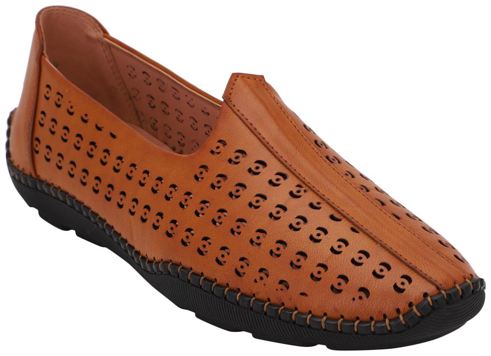 

PELLE ALBERO Men Tan Casual Shoes - PELLE ALBERO MENS TAN COMFORTABLE CASUAL SHOES - PA-AV-104 TAN