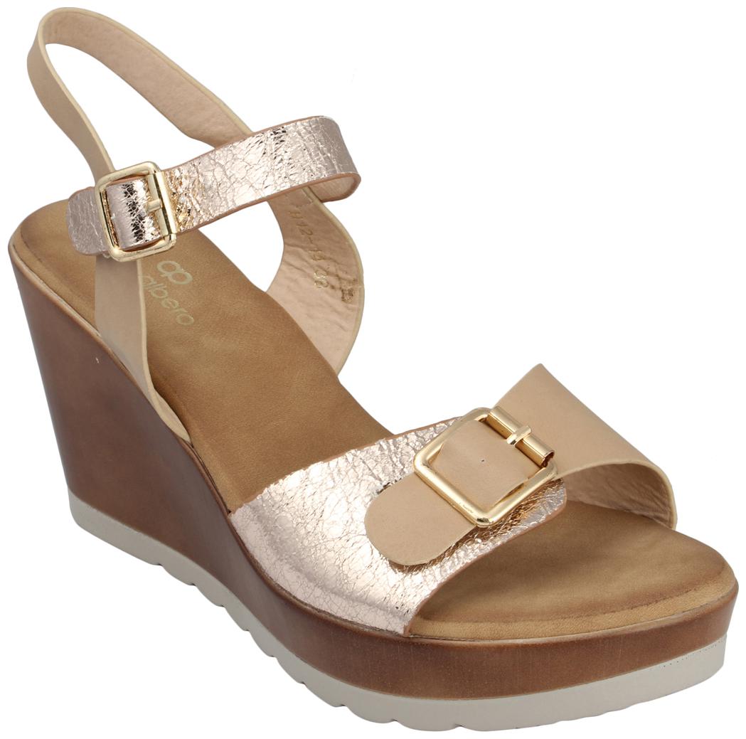 

PELLE ALBERO Women Beige Heeled Sandals
