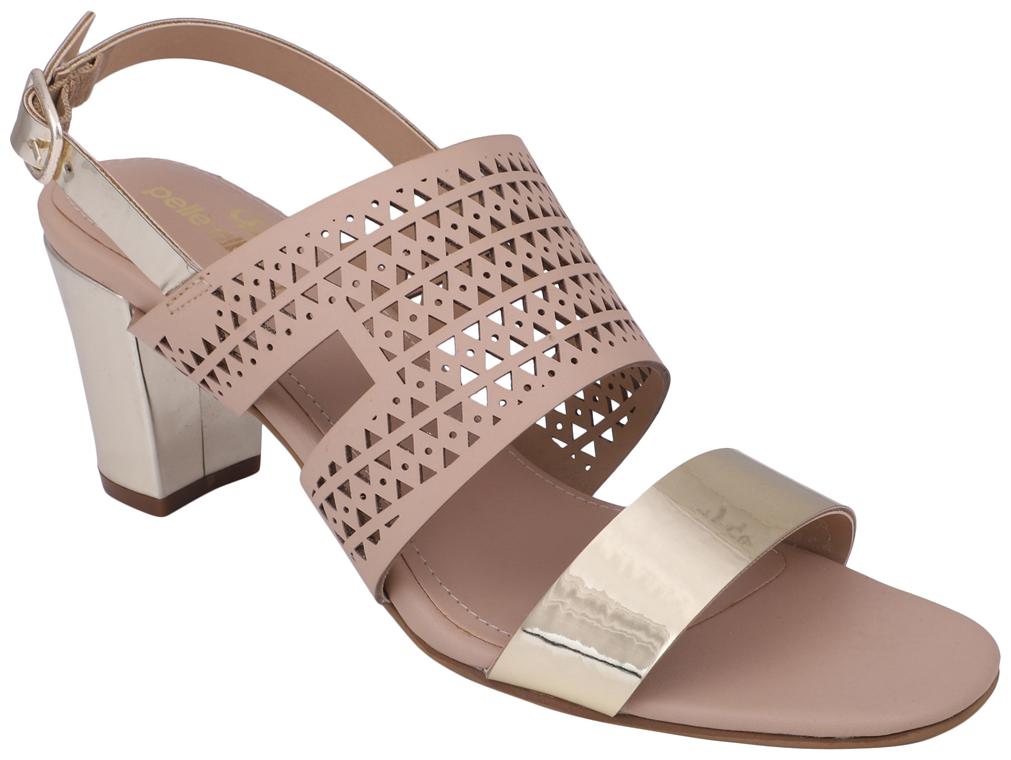 

PELLE ALBERO Women Beige Heeled Sandals