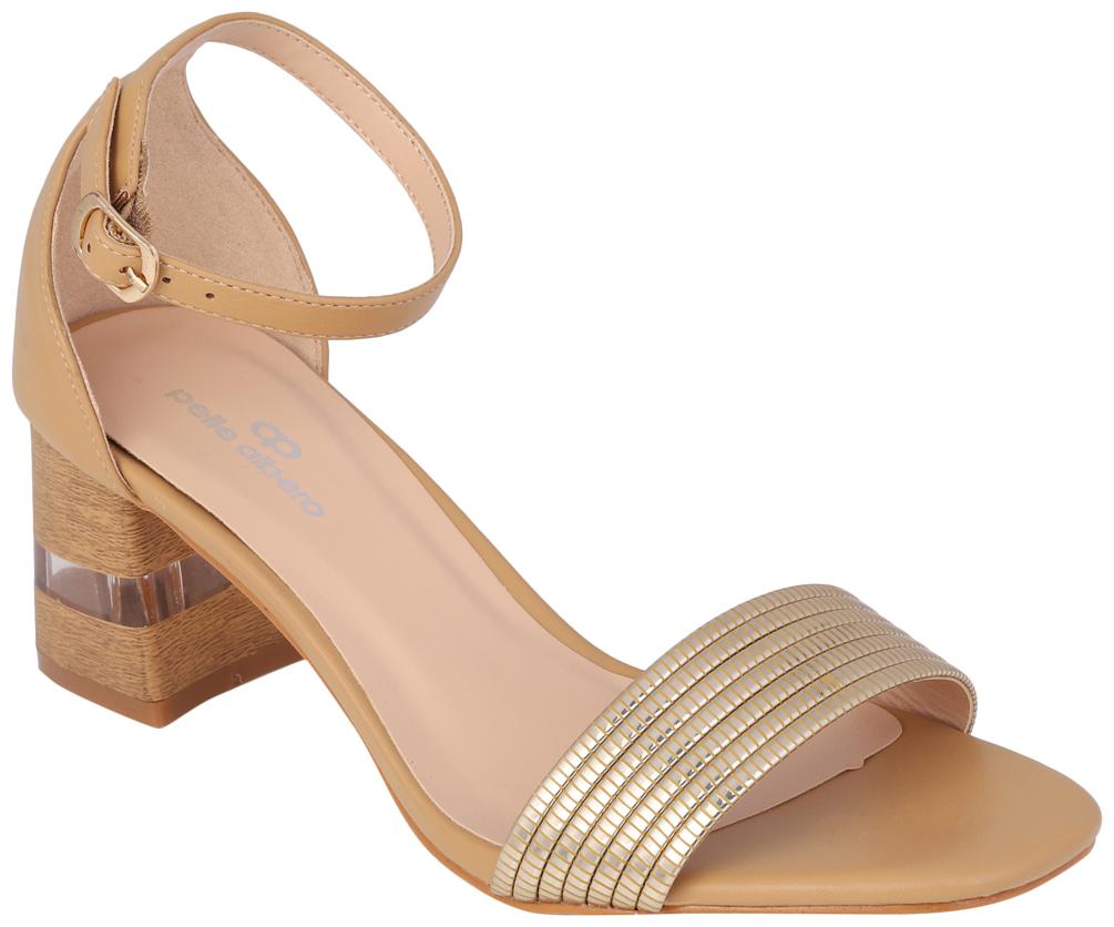 

PELLE ALBERO Women Brown Heeled Sandals