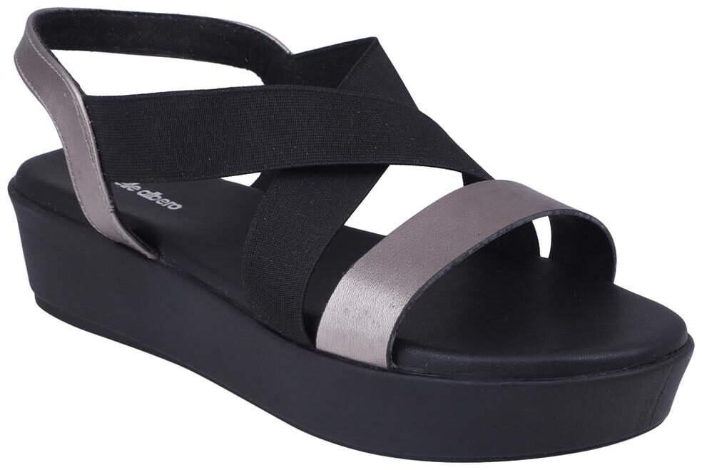 

PELLE ALBERO Women Grey Heeled Sandals