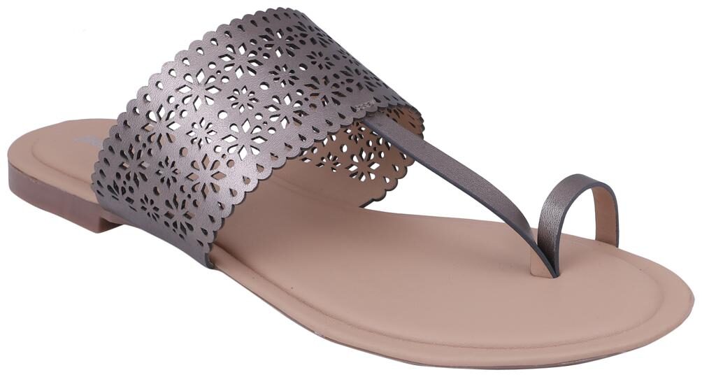 

Pelle Albero Womens Gmetal Flat Slippers