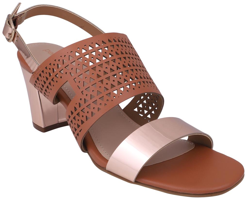 

PELLE ALBERO Women Tan Heeled Sandals