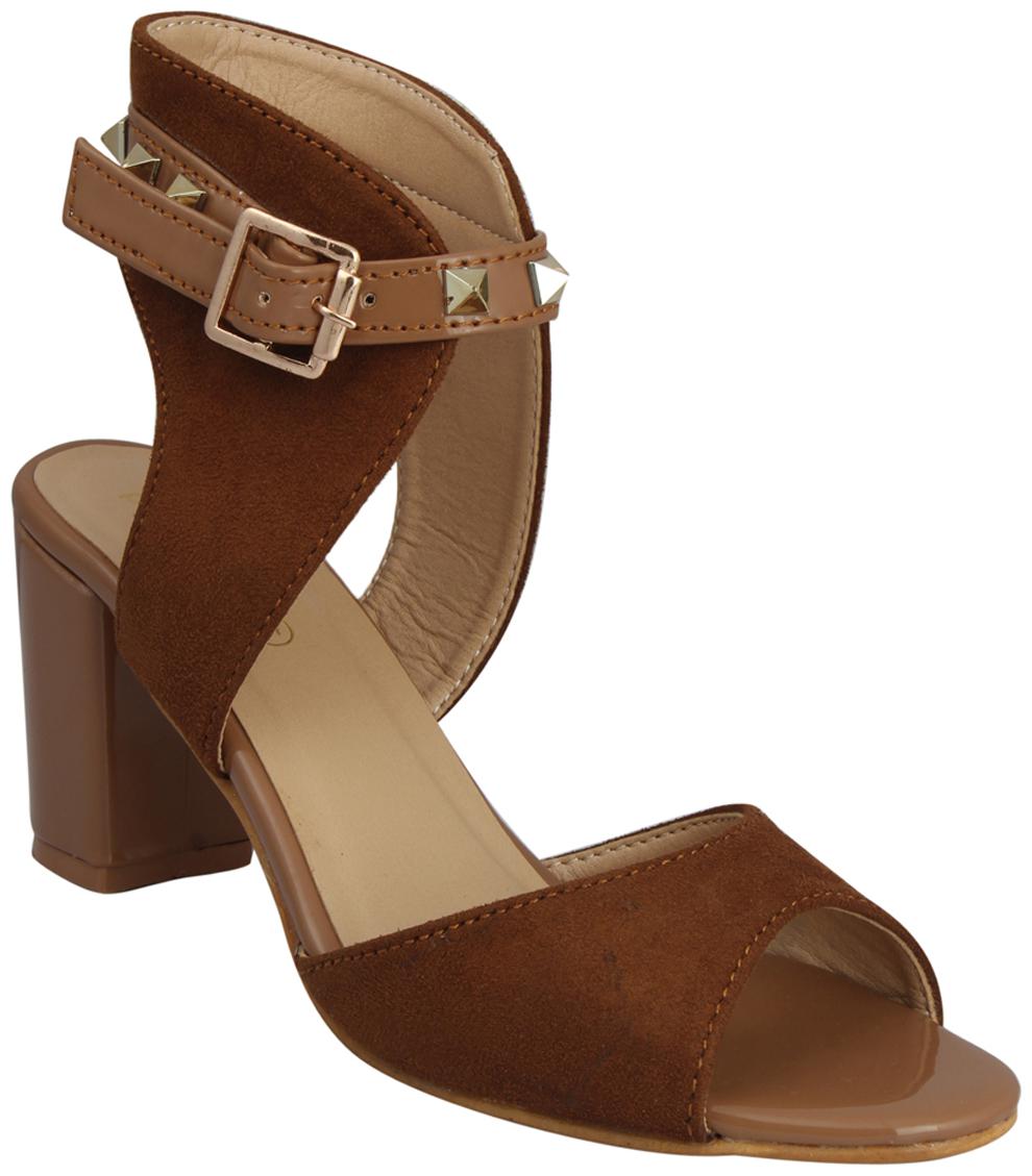 

PELLE ALBERO Women Brown Heeled Sandals