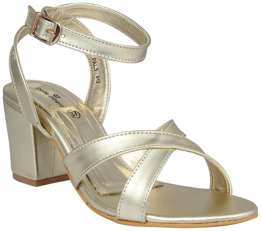 

PELLE ALBERO Women Silver Heeled Sandals