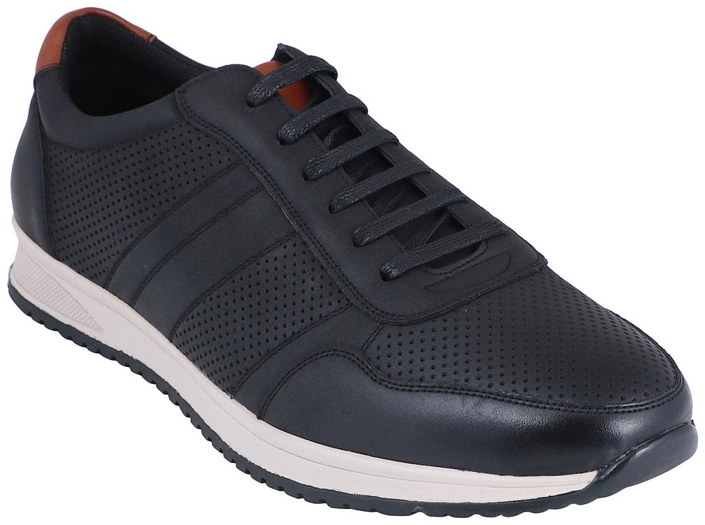 

PELLE ALBERO Men Black Casual Shoes - M41-06 BLACK - M41-06 BLACK