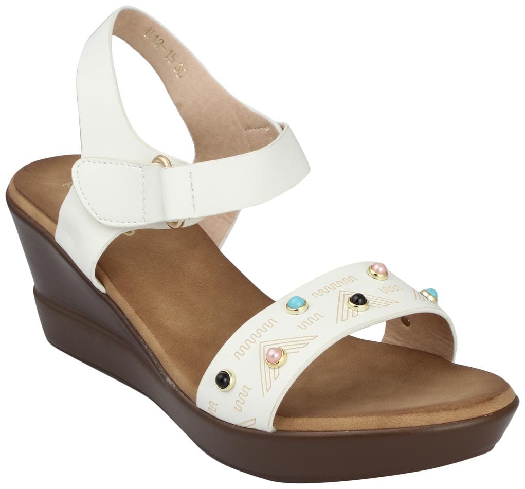 

PELLE ALBERO Women White Heeled Sandals