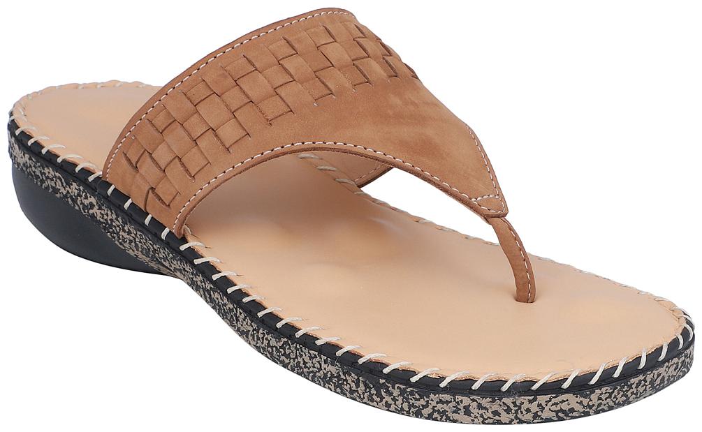 

Pelle Albero Womens Beige Comfortable Flat Slippers