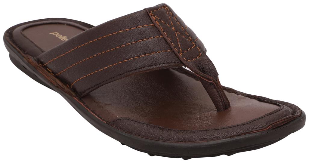 

Pelle Albero Brown Slippers For Men