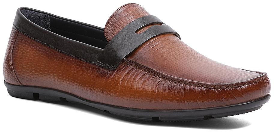 

PELLE ALBERO Men Brown Loafers - PELLE ALBERO MENS TAN COMFORTABLE LOAFERS SHOES - PA-BS-12842-LIZ