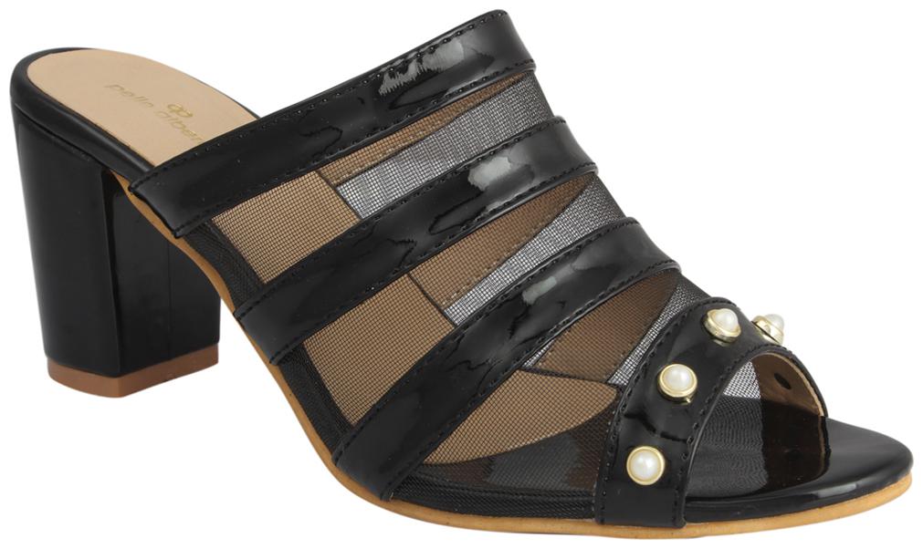 

PELLE ALBERO Women Black Heeled Sandals