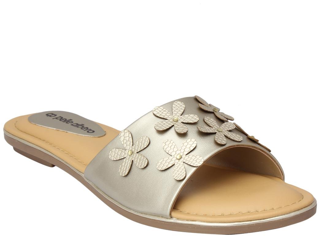 

Pelle Albero Womens Gold Flat slipper