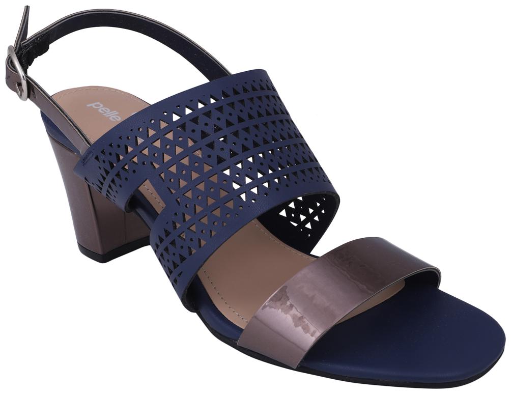 

PELLE ALBERO Women Blue Heeled Sandals