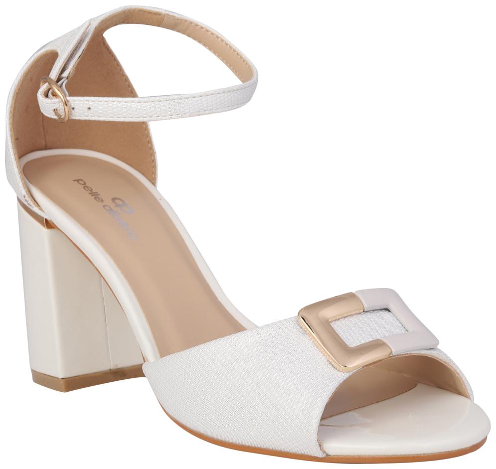 

PELLE ALBERO Women White Heeled Sandals