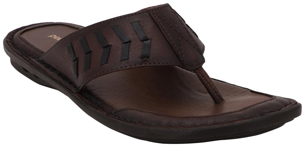 

Pelle Albero Brown Slippers For Men