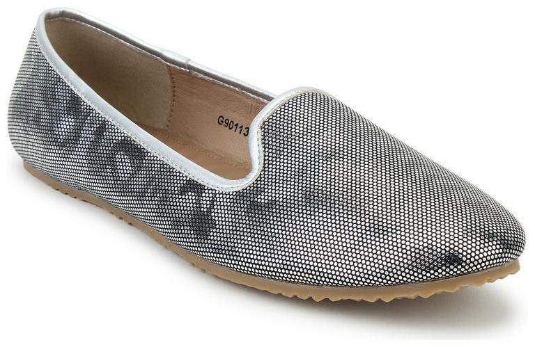 

Pepitoes Women Silver Slip-On Shoes