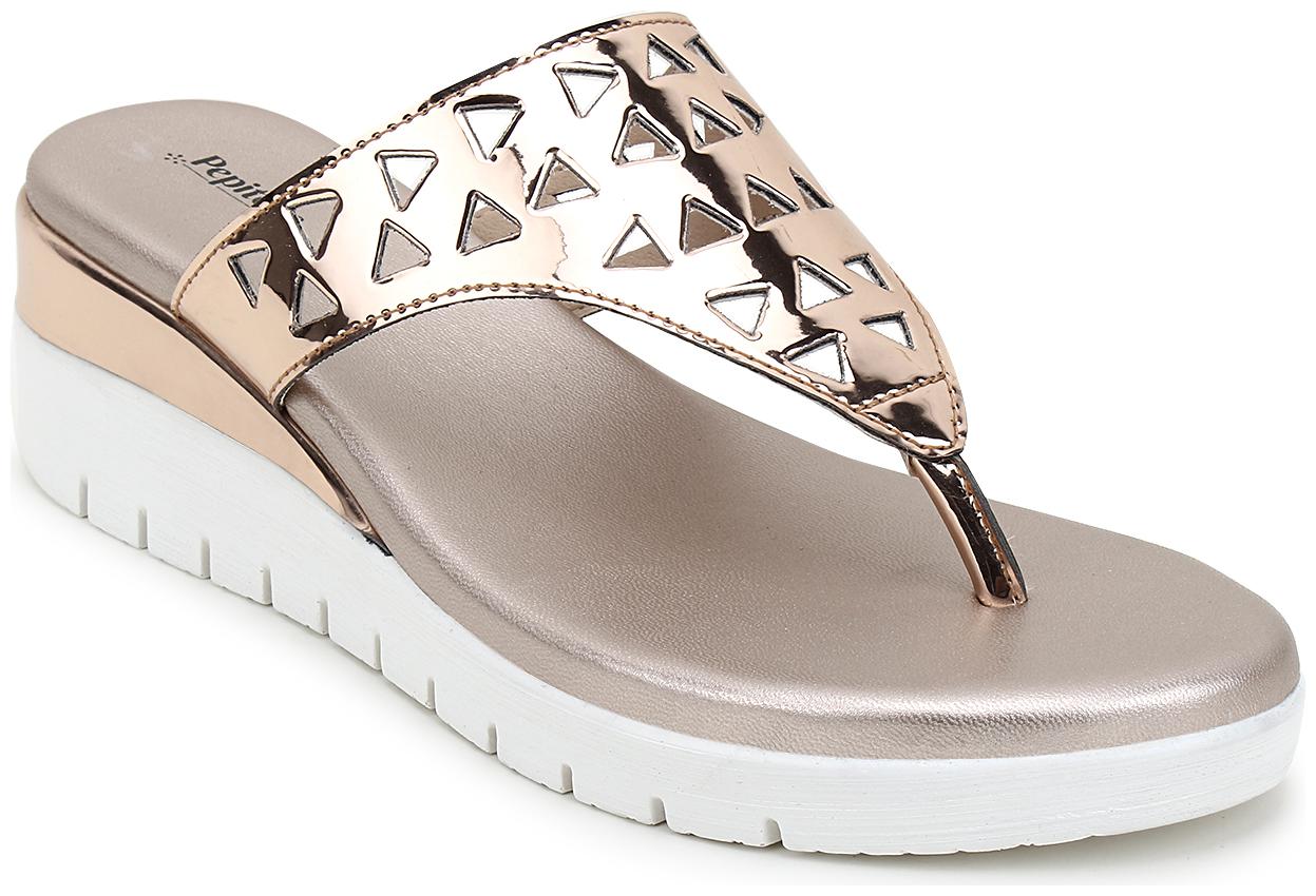 

Pepitoes Women Gold Sandals