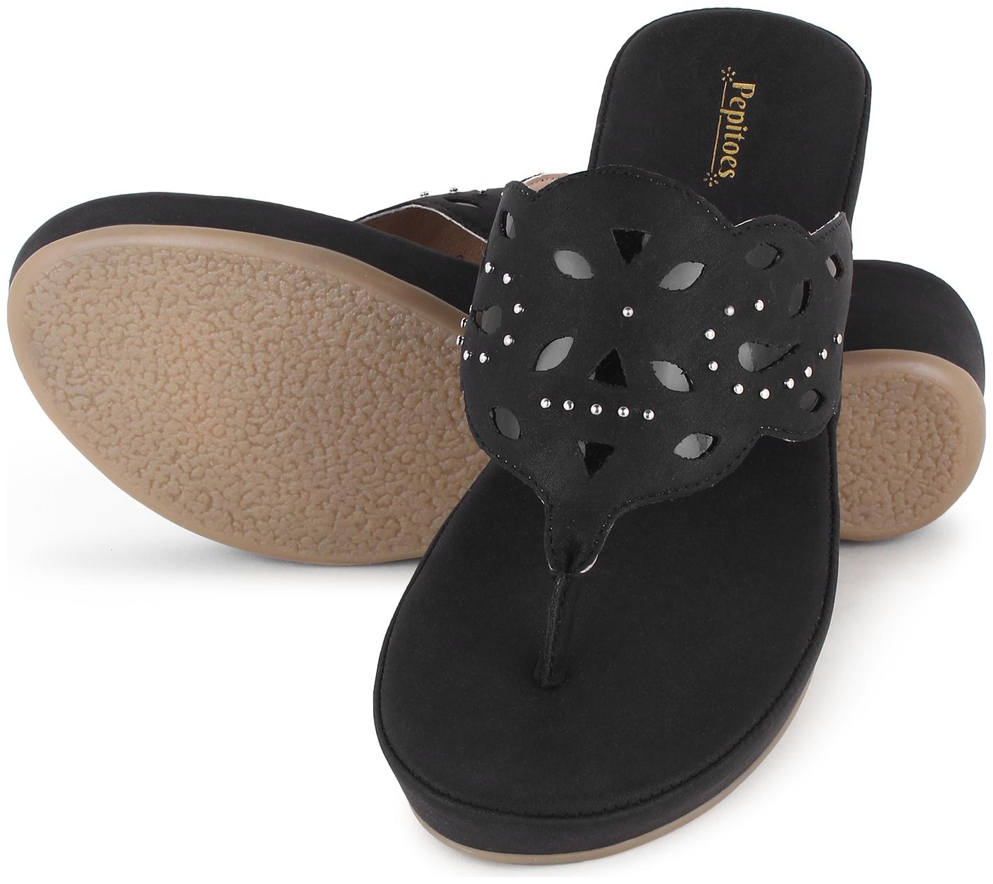 

Pepitoes Women Black Sandals