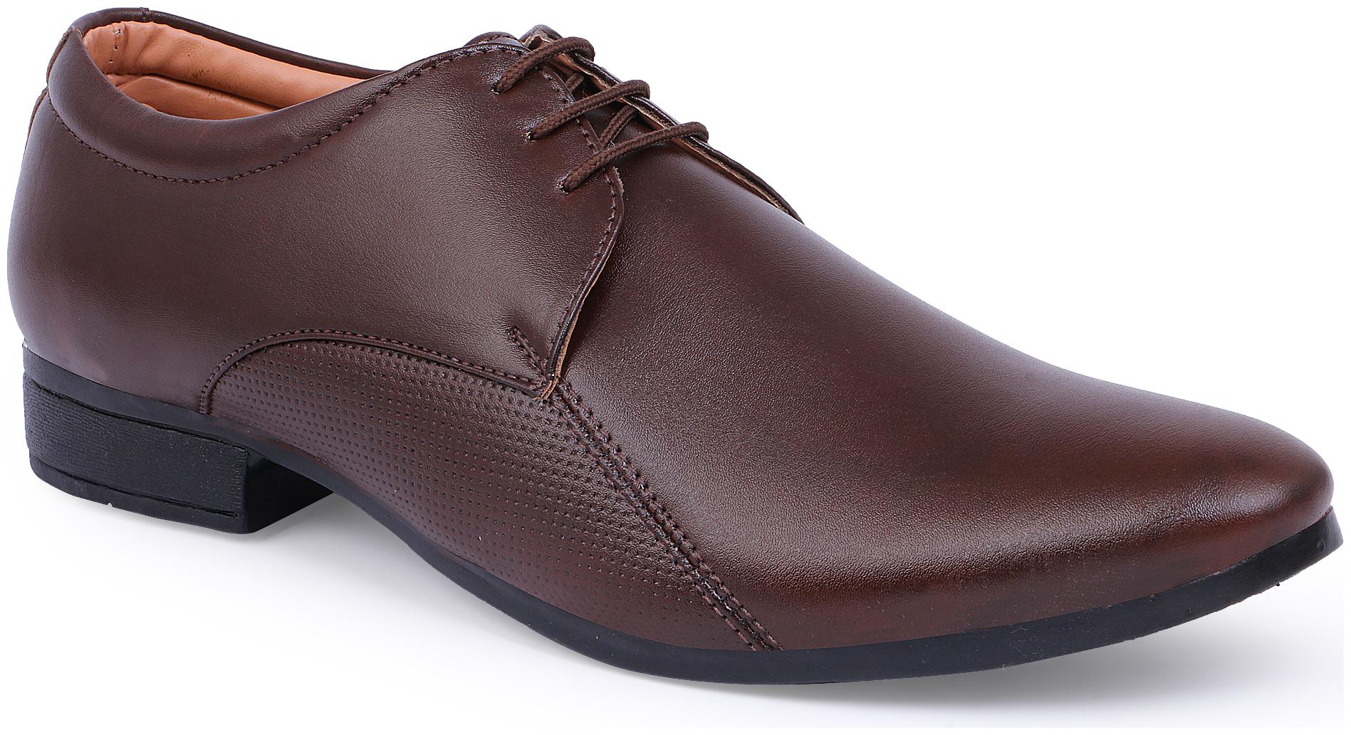 

PERY-PAO Brown Lace-up Shoes