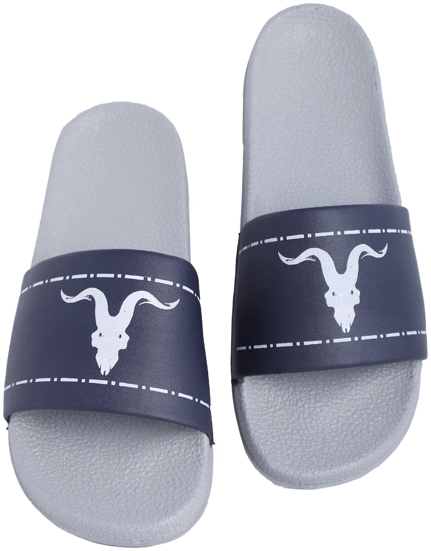 

PERY-PAO Men Navy Blue Sliders - 1 Pair