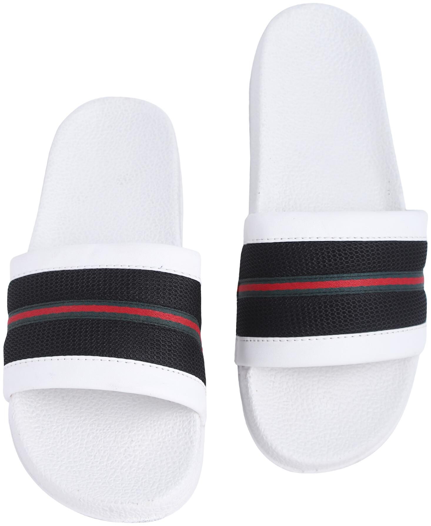 

PERY-PAO Men White Sliders - 1 Pair