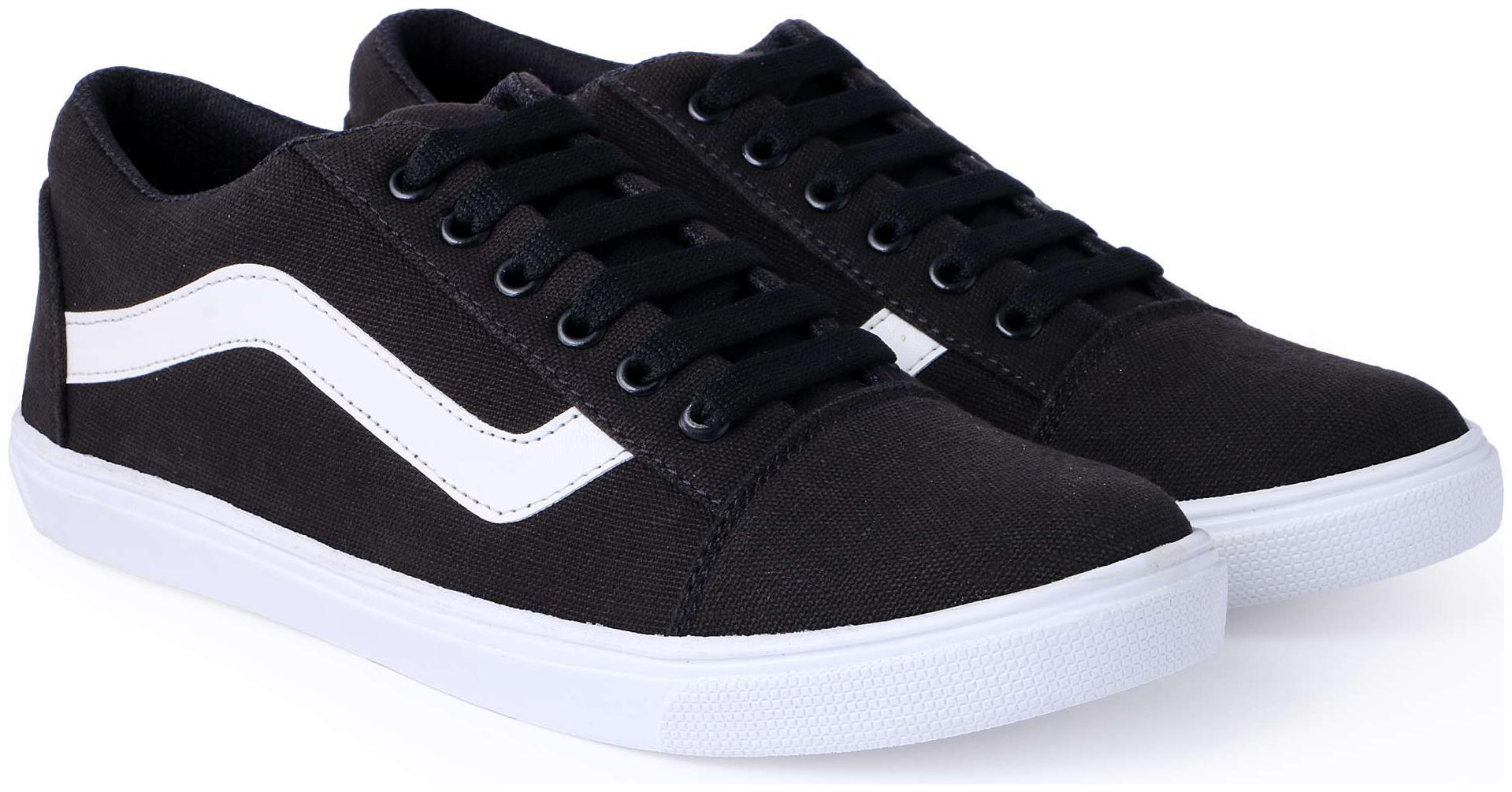 

Pery-Pao Men Black Canvas Shoe