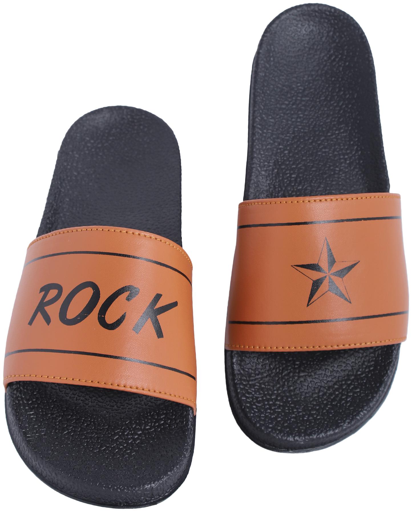 

PERY-PAO Men Brown Sliders - 1 Pair