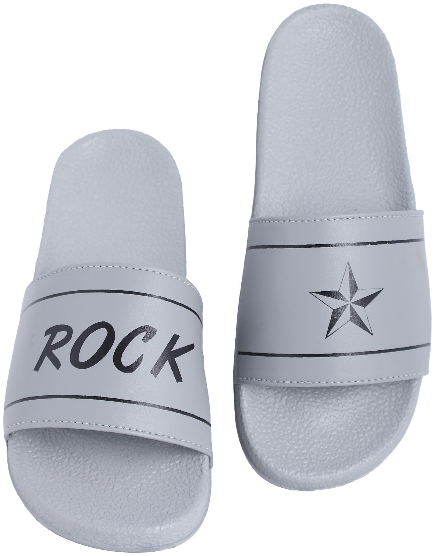 

PERY-PAO Men Grey Sliders - 1 Pair