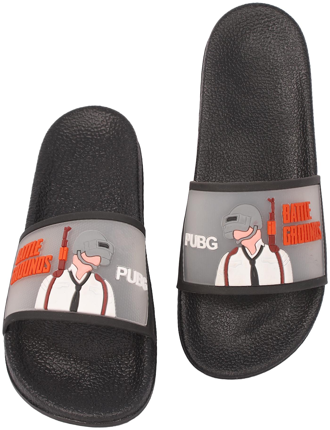 

PERY-PAO Men Black Sliders - 1 Pair