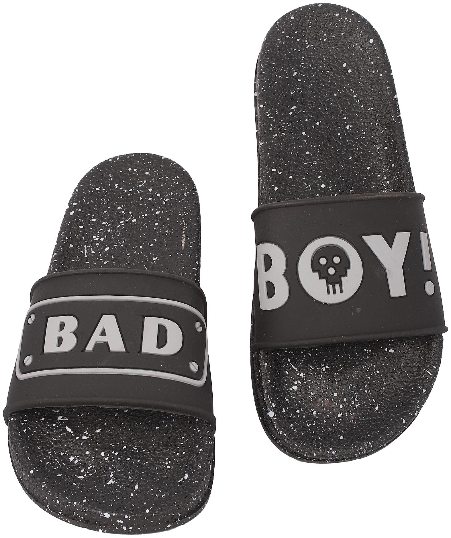 

PERY-PAO Men Black Sliders - 1 Pair