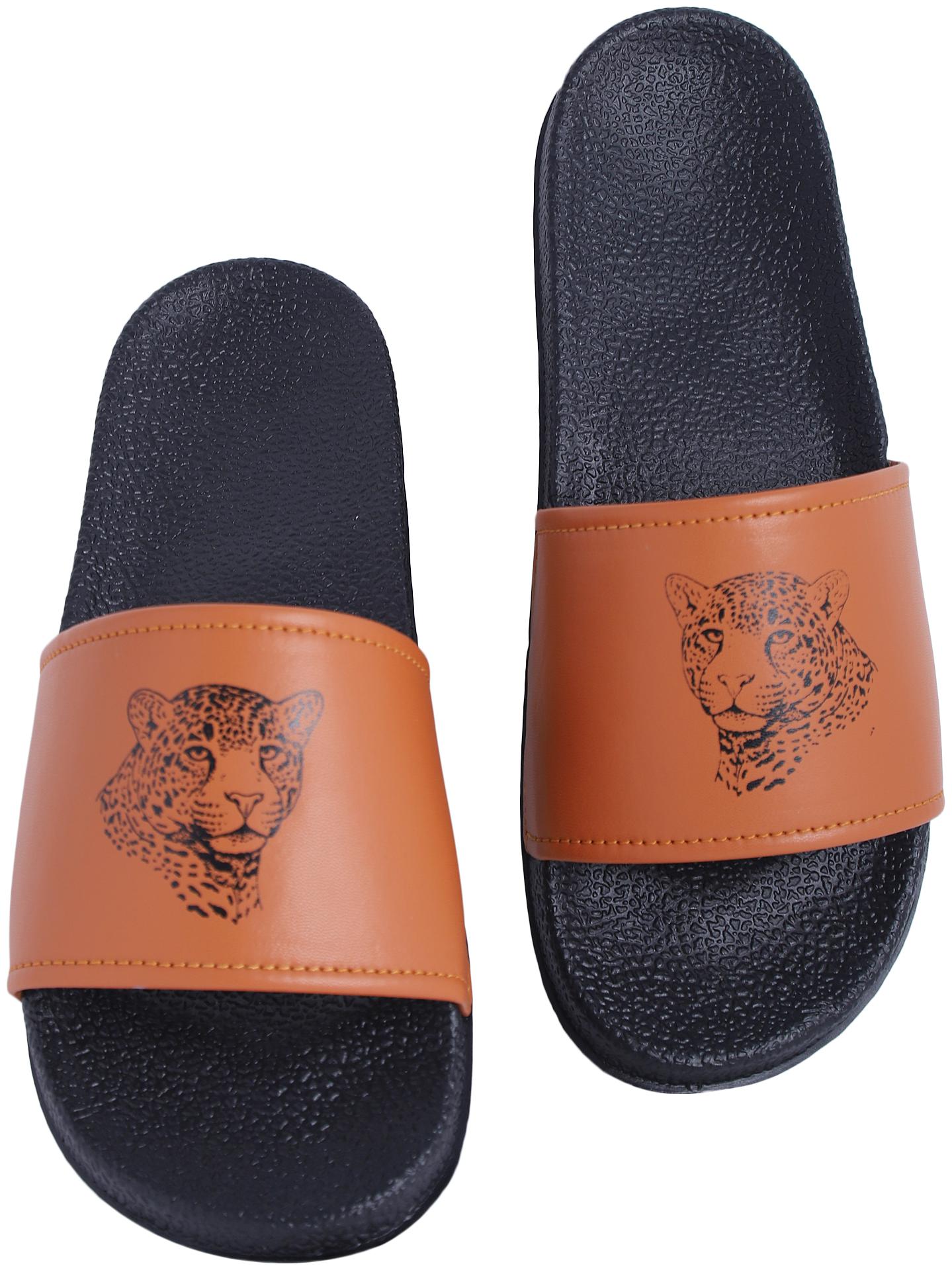 

PERY-PAO Men Brown Sliders - 1 Pair