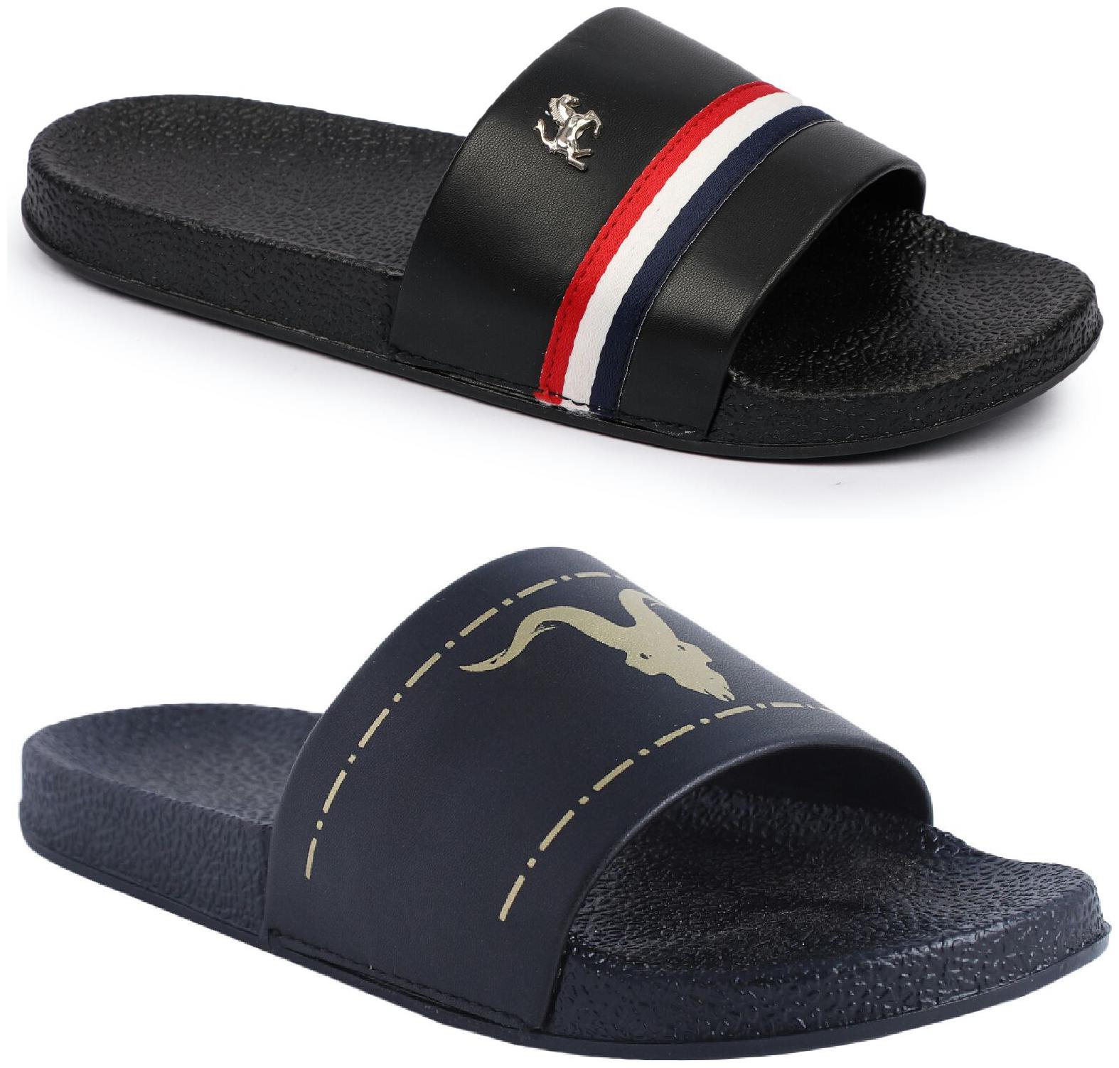 

PERY-PAO Men Multi Flip-Flops - 2 Pair