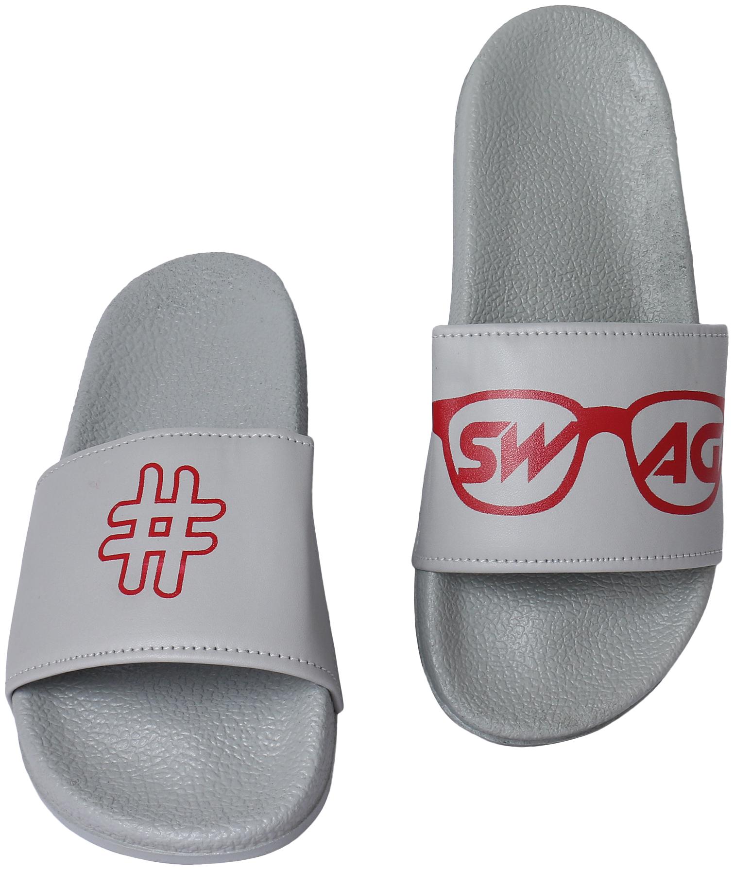 

PERY-PAO Men Grey Sliders - 1 Pair