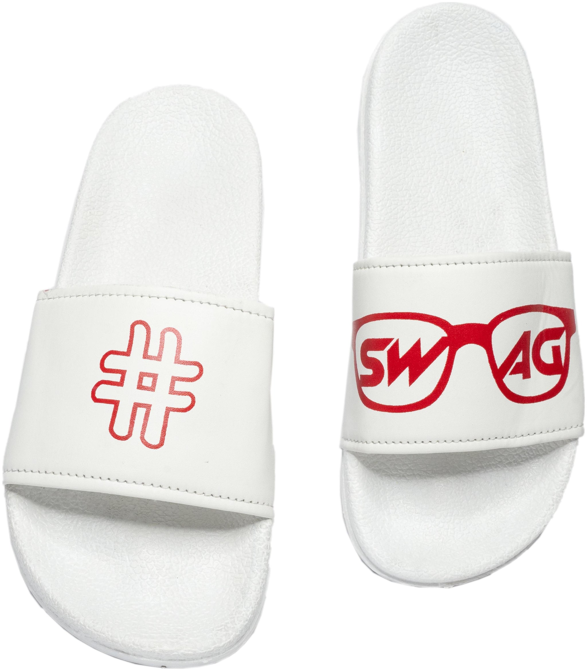 

PERY-PAO Men White Sliders - 1 Pair