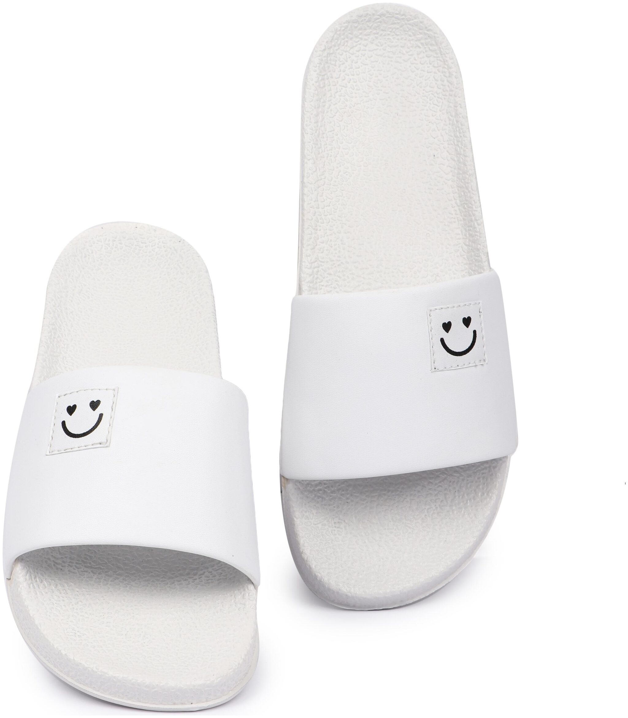 

PERY-PAO Men White Sliders - 1 Pair