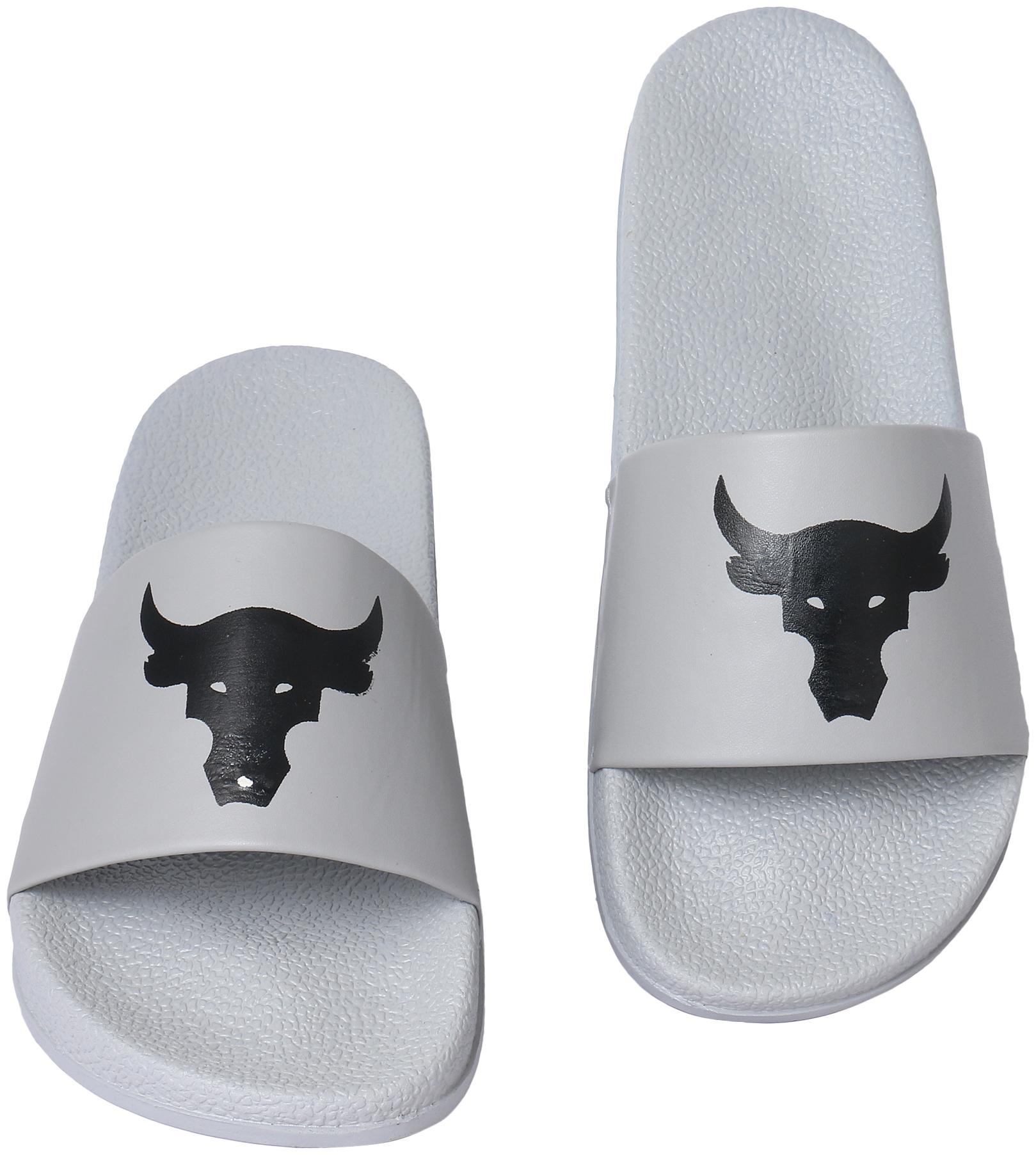 

PERY-PAO Men Grey Sliders - 1 Pair