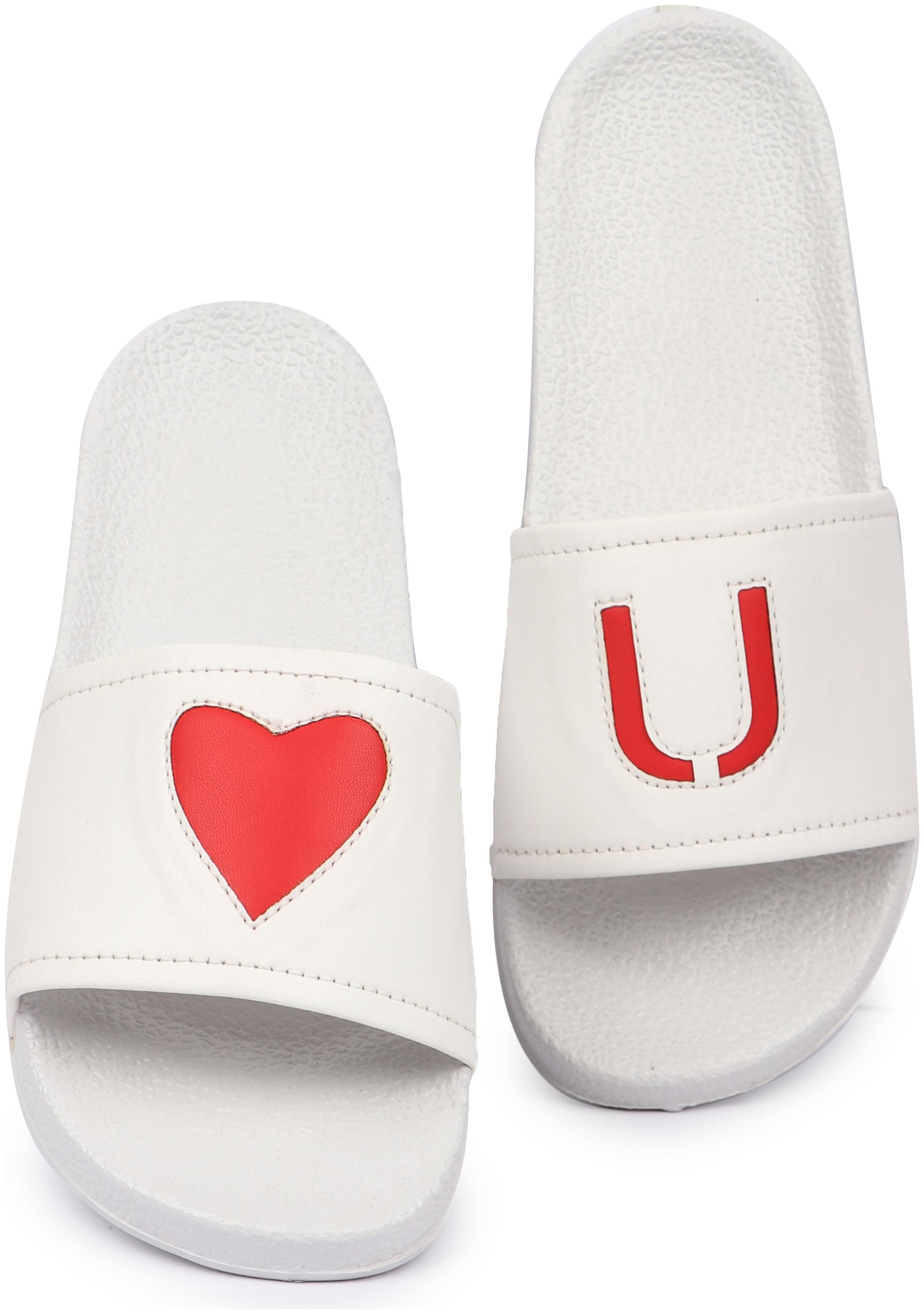 

PERY-PAO Men White Sliders - 1 Pair