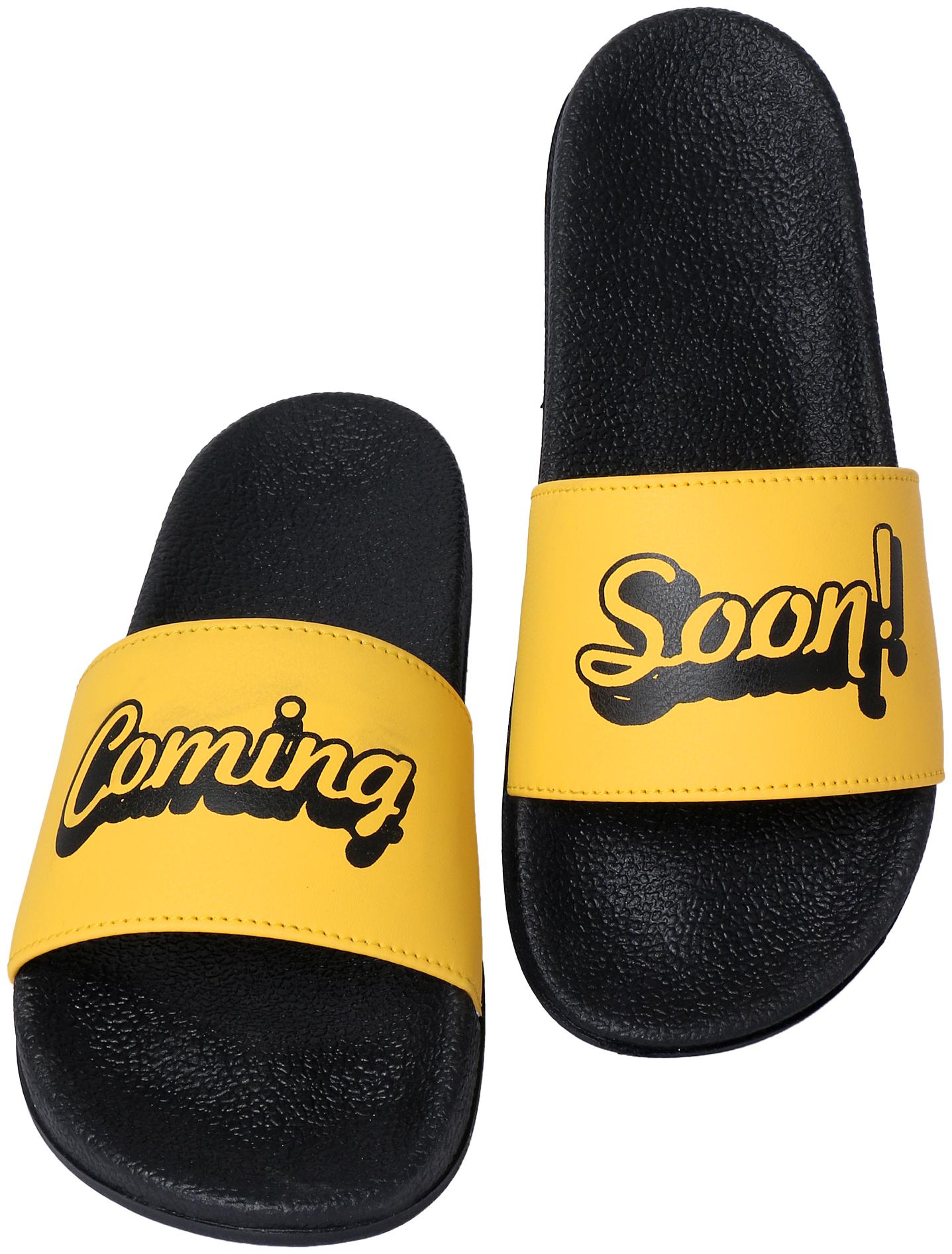

PERY-PAO Men Yellow Sliders - 1 Pair