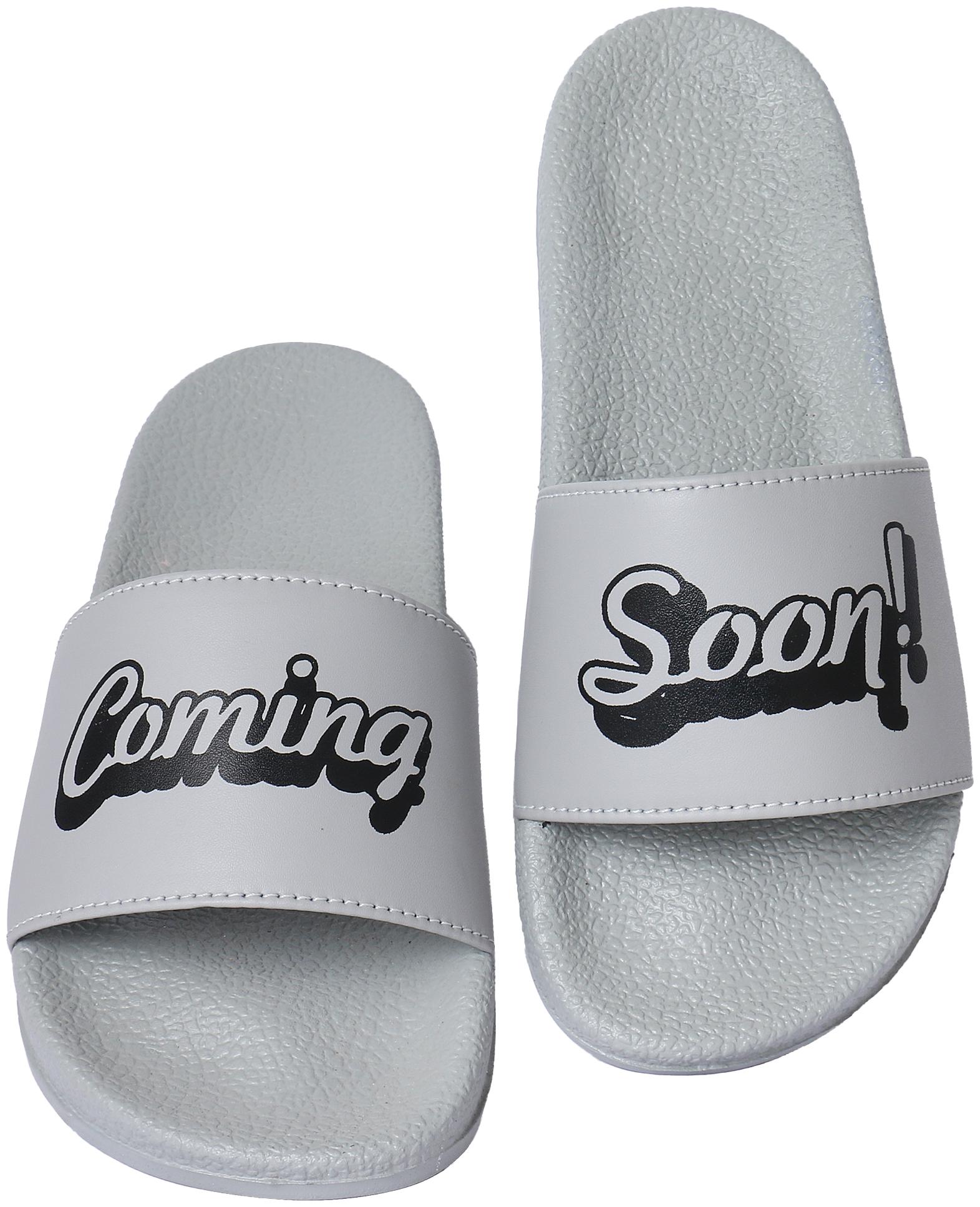 

PERY-PAO Men Grey Sliders - 1 Pair