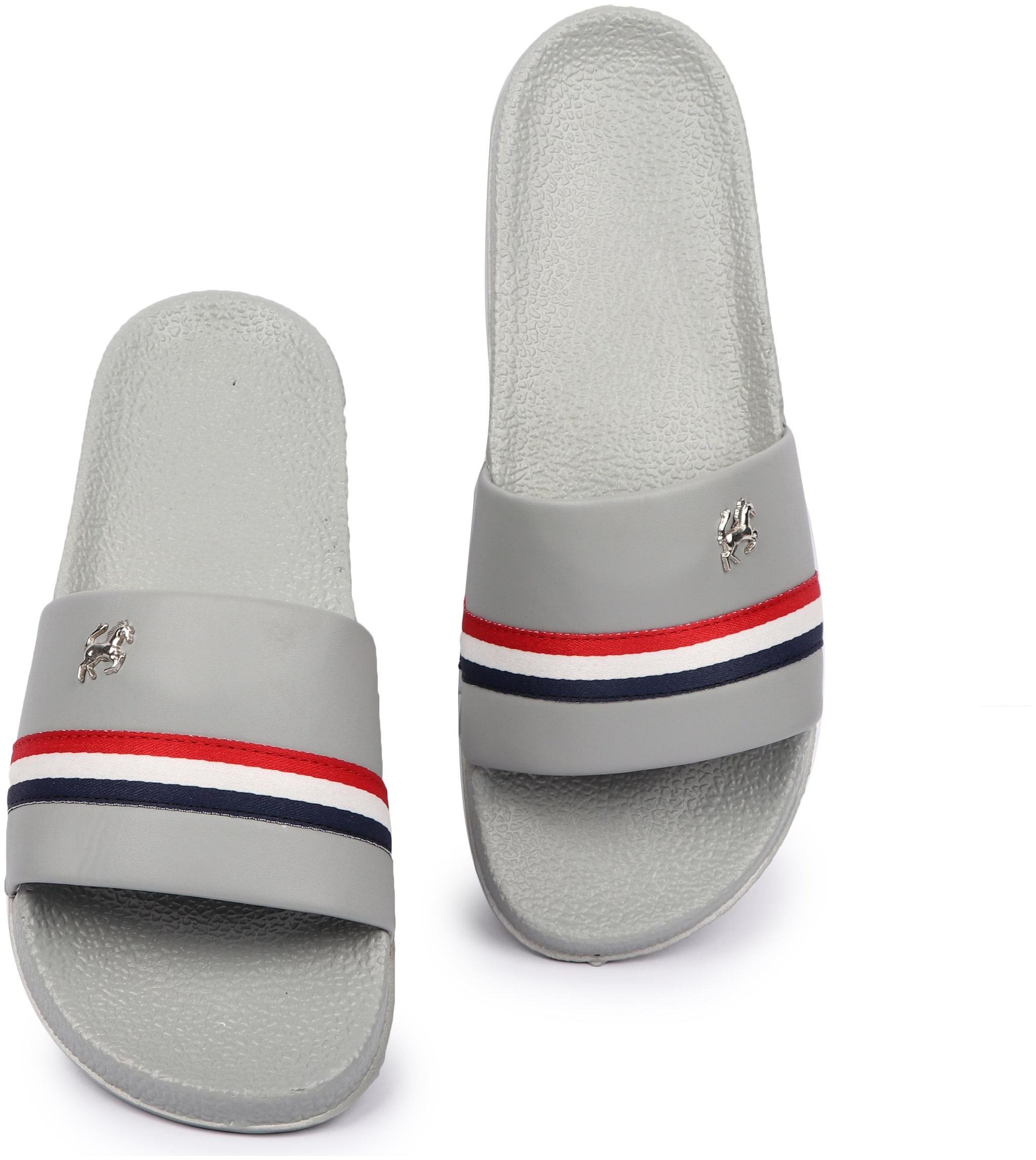 

PERY-PAO Men Grey Sliders - 1 Pair