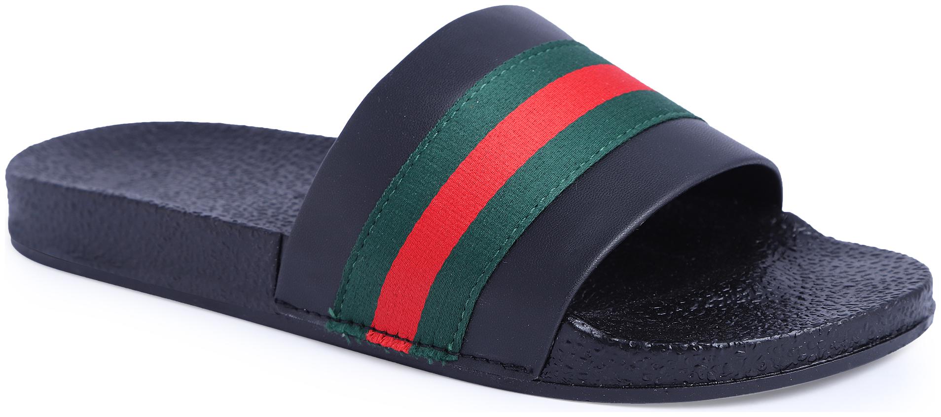 Buy PERY-PAO Flip-Flops For Men ( Black ) Online at Low Prices in India ...