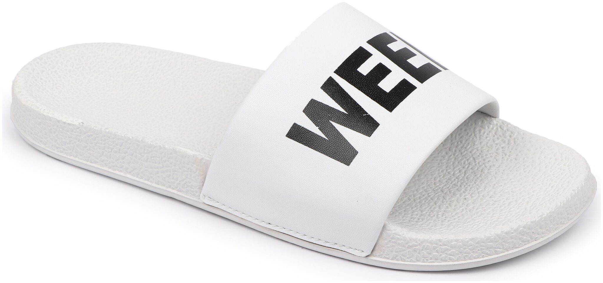 

PERY-PAO Men White Sliders - 1 Pair