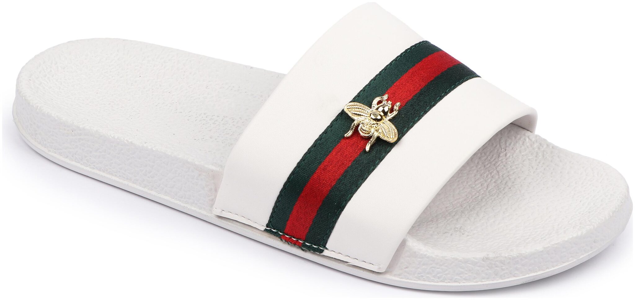 

PERY-PAO Men White Sliders - 1 Pair